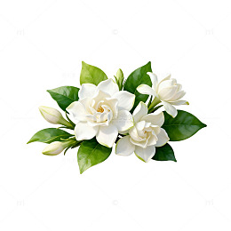 清新白花香槟花卉矢量素材