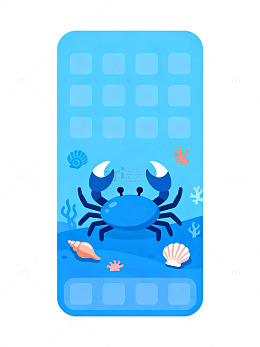 海洋主题手机界面设计