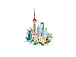 城市风光插画艺术