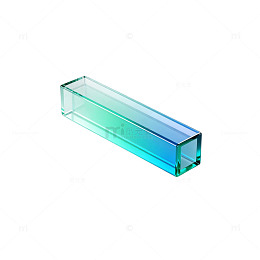 透明玻璃长条形物体