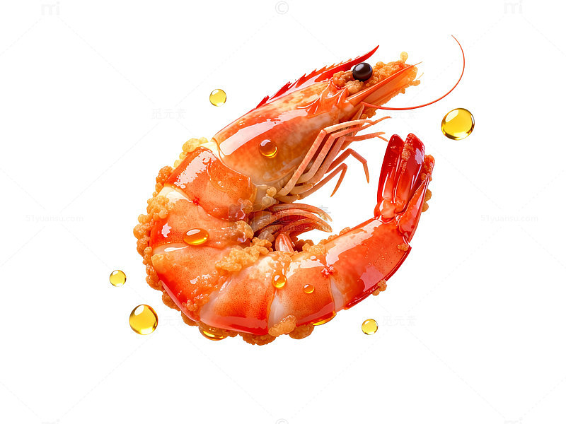 海鲜美食虾创意