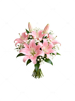 鲜花百合花束