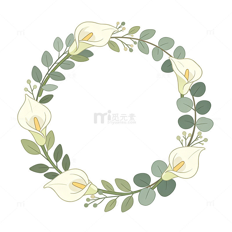 花环 边框 母亲节