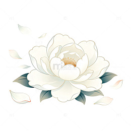 淡雅花卉插画设计元素