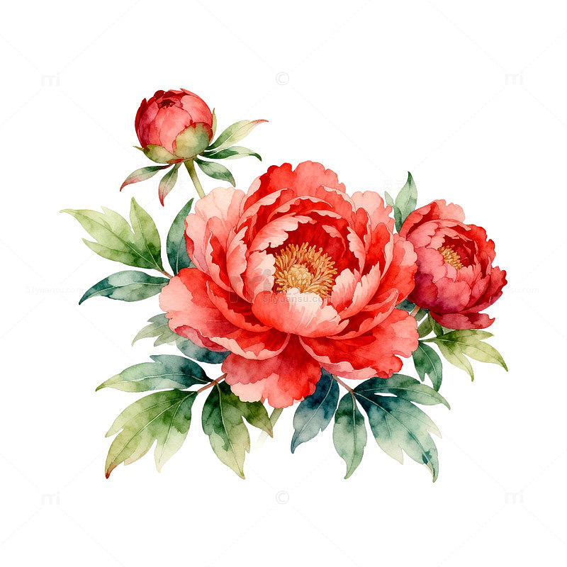 水彩花卉装饰画