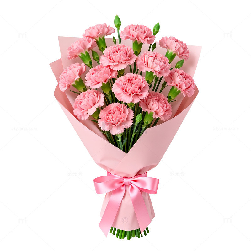 粉康乃馨花束鲜花礼品