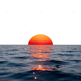 日落海面美景