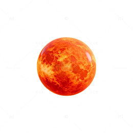 炽热星球科幻插画