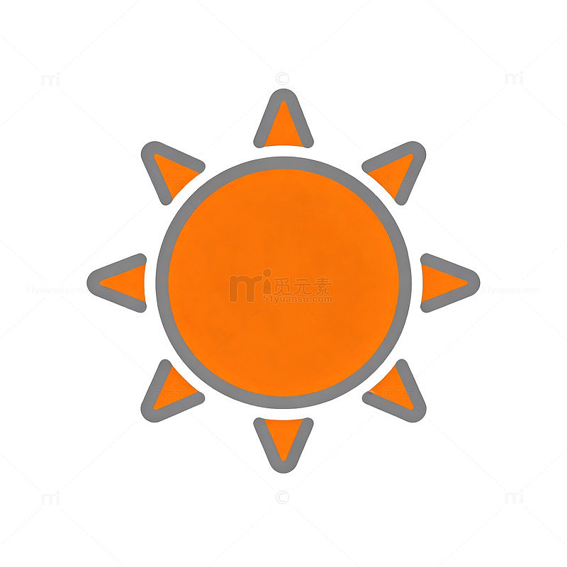 卡通太阳图标设计元素
