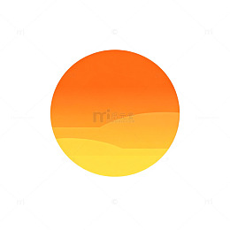 日落风景图标设计