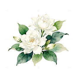 水彩花卉图样设计素材