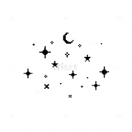 简约星空图案设计元素