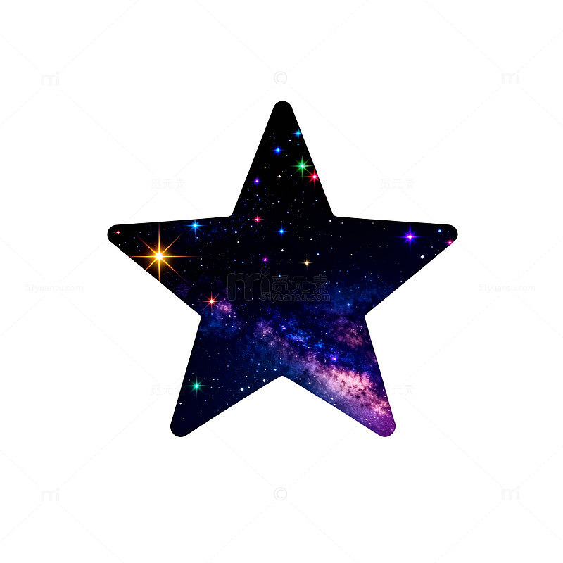 星空五角星图案设计