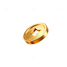 金色硬币图标设计元素