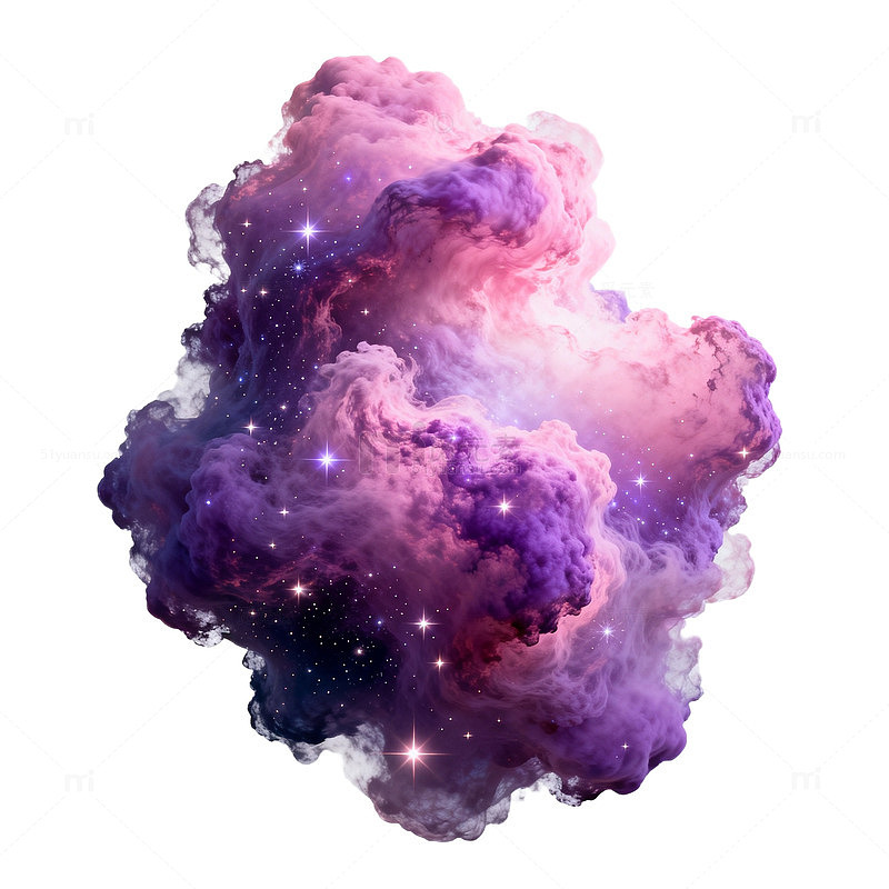 紫色星空星云艺术图案