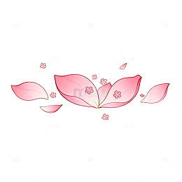樱花插画设计素材
