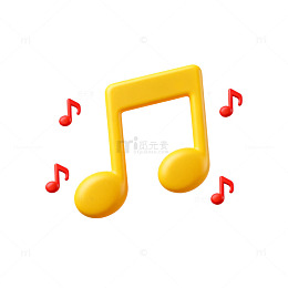 音乐符号卡通图标