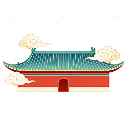 古典中国风建筑插画