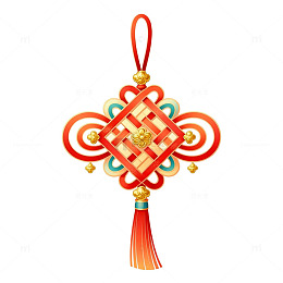 中国结吉祥装饰图案矢量素材