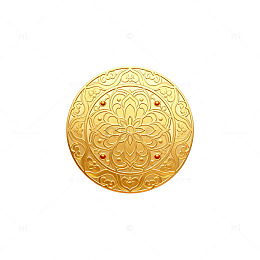金纹圆盘装饰图案设计