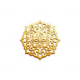 金色花纹装饰图案设计素材