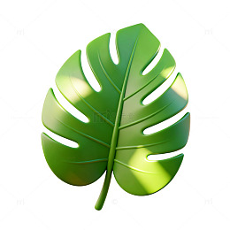 绿叶植物插画设计元素