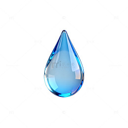 透明水滴矢量图