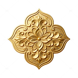 金色花纹装饰图案