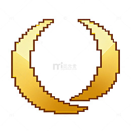 像素风金币图标设计元素