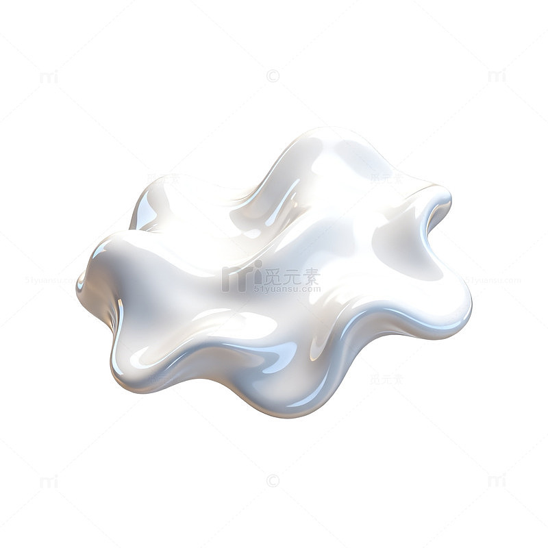 白色液体滴落效果素材