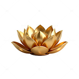 金色莲花装饰品