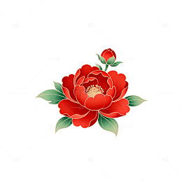 传统红花刺绣图案