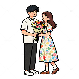 情侣送花520表白