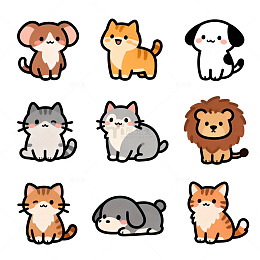 可爱卡通动物插画合集