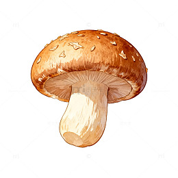 手绘蘑菇插画素材