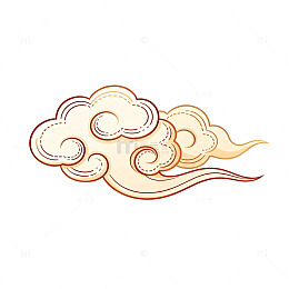 中国风云纹图案矢量设计元素