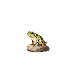 青蛙卡通插画设计元素