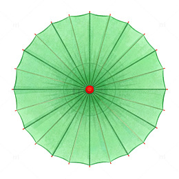 绿色伞面设计图案