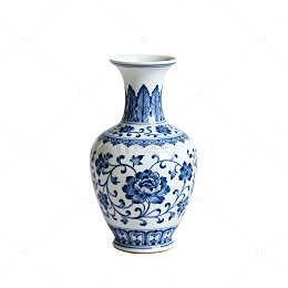 青花瓷花瓶传统图案艺术装饰