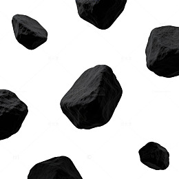 黑色石块漂浮图案