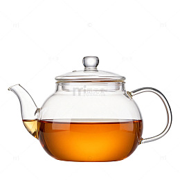 透明玻璃茶壶展示