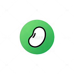 简约豆子图标设计素材