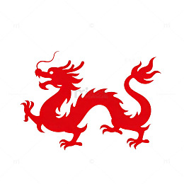 中国龙剪纸艺术图案
