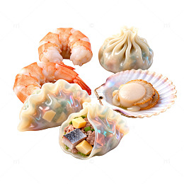 美食海鲜点心