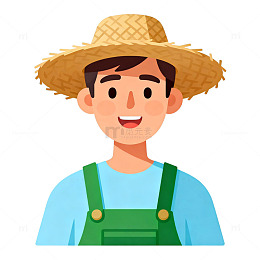 卡通农夫形象设计素材