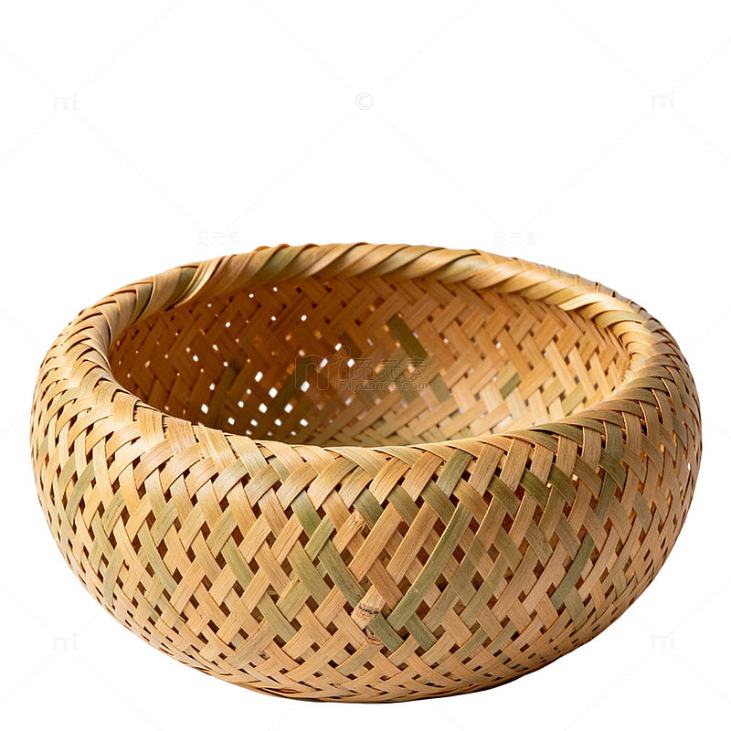 竹编篮子工艺品