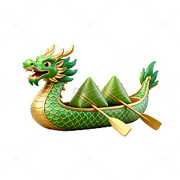 龙舟粽香节日装饰矢量图