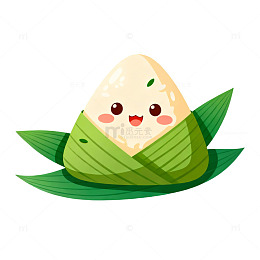 可爱卡通粽子插画素材