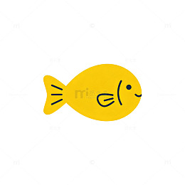 简约小鱼卡通插画
