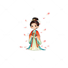 古风少女插画